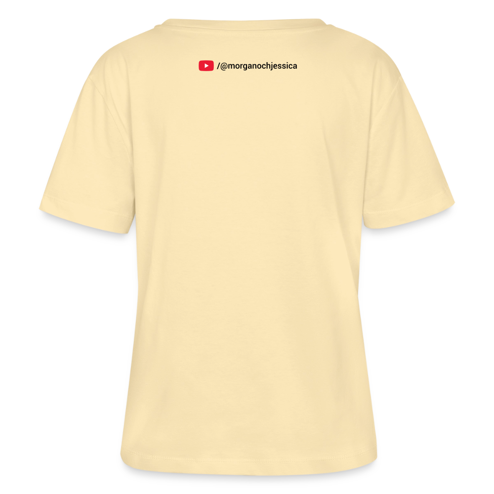 Ekologisk dam-T-shirt med Torrevieja-tryck - cream