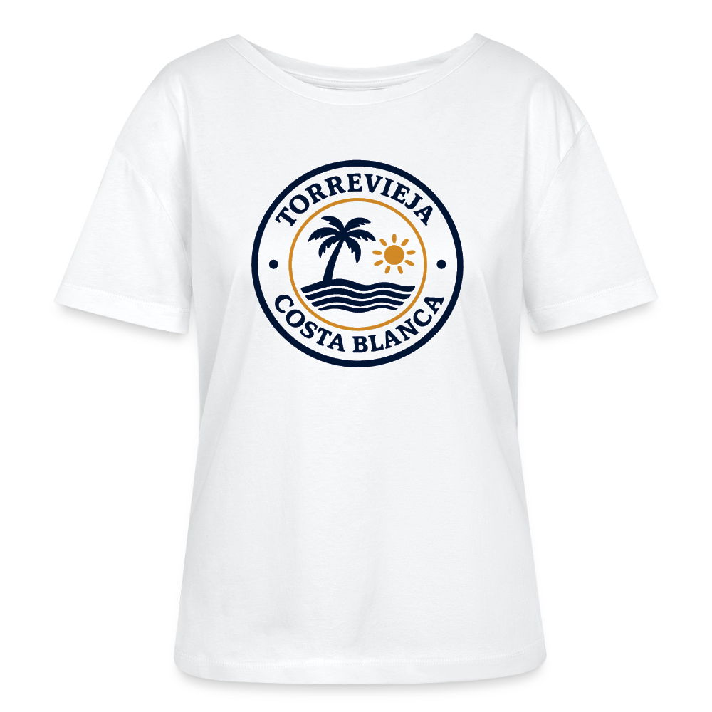 Ekologisk dam-T-shirt med Torrevieja-tryck - white