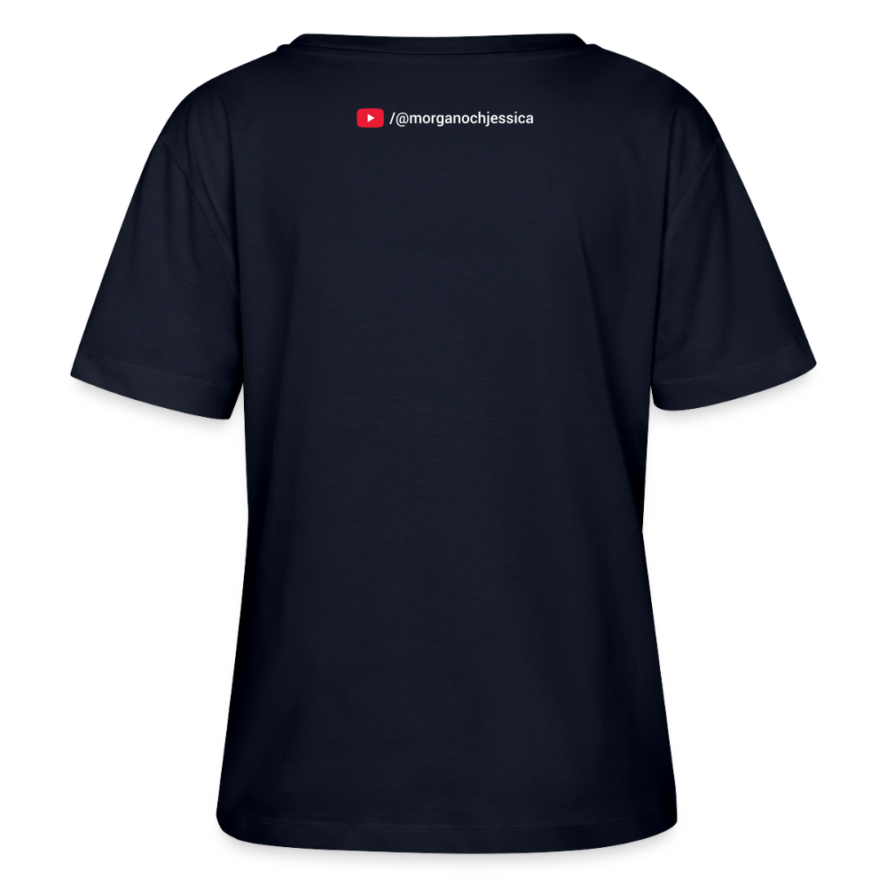Ekologisk dam-T-shirt med Torrevieja-tryck - navy
