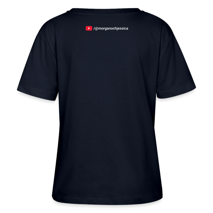 Ekologisk dam-T-shirt med Torrevieja-tryck - navy